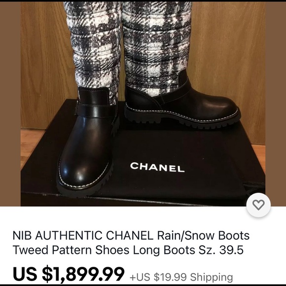 🍾🥂SOLD!🥳Chanel Lined Boots - Picture 6 of 12